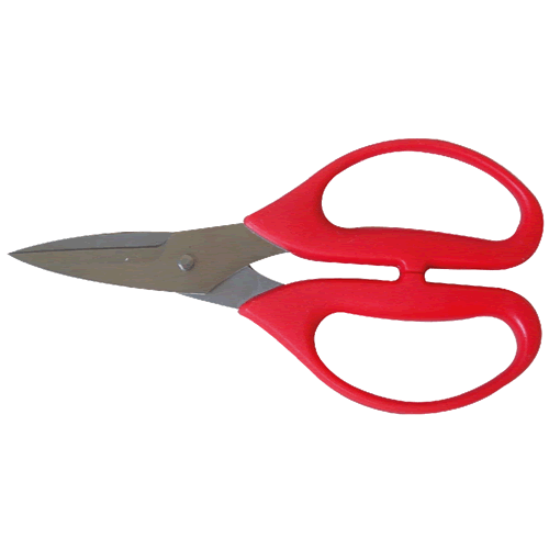 Leather Scissors with Red Handle
